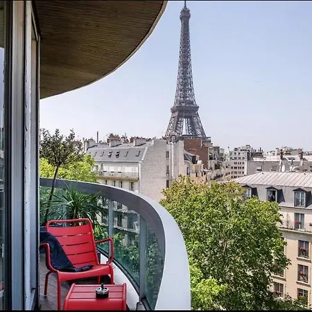 Apartment 2br élégant Avec Vue Sur La Tour Eiffel *