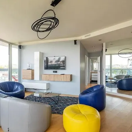 Apartment 2br élégant Avec Vue Sur La Tour Eiffel Paris