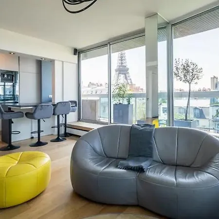 2br élégant Avec Vue Sur La Tour Eiffel Paris